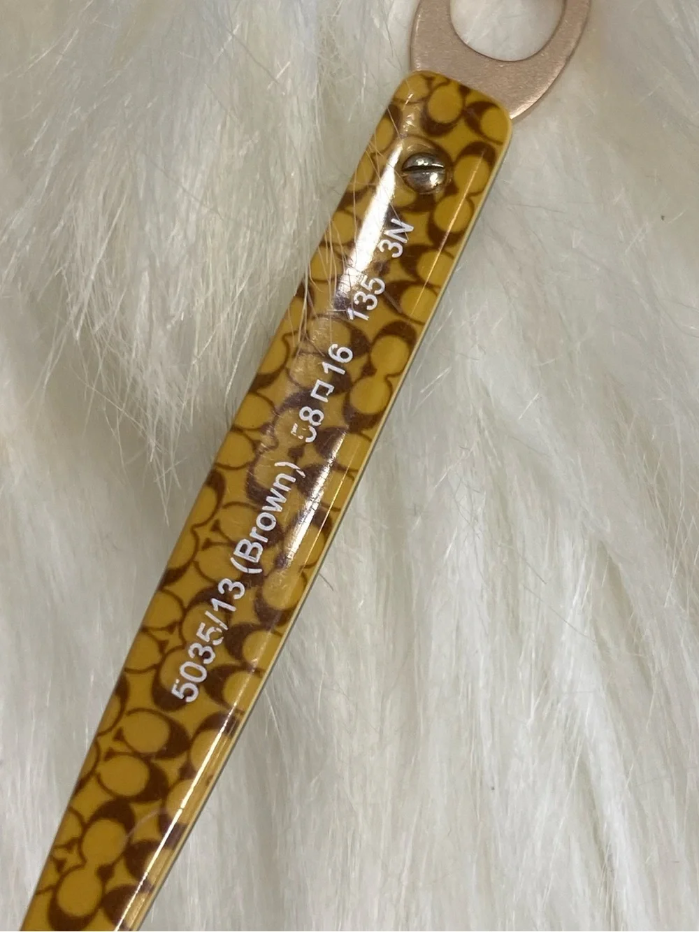 Coach Tortoiseshell Sunglasses with Brown Gradient Lenses and Gold Accents